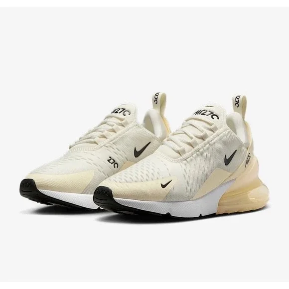 Nike Air Max 270 Sail Black Coconut Milk New DS AH6789-124 Womens Size 10 - Picture 4 of 11
